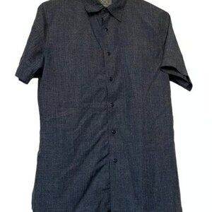 Perry Ellis 360 Blue Casual Button Up Size Small EUC #M-003